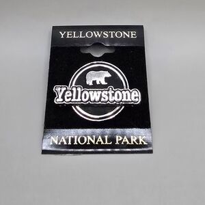 Pin Yellowstone National Park Pin - Black and Silver